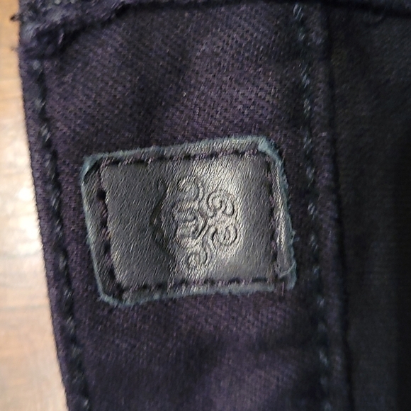 3/$30 JESSICA SIMPSON Black Two-tone Stripe Skinny Lowrise Alexander Ankle Jeans - Picture 8 of 10